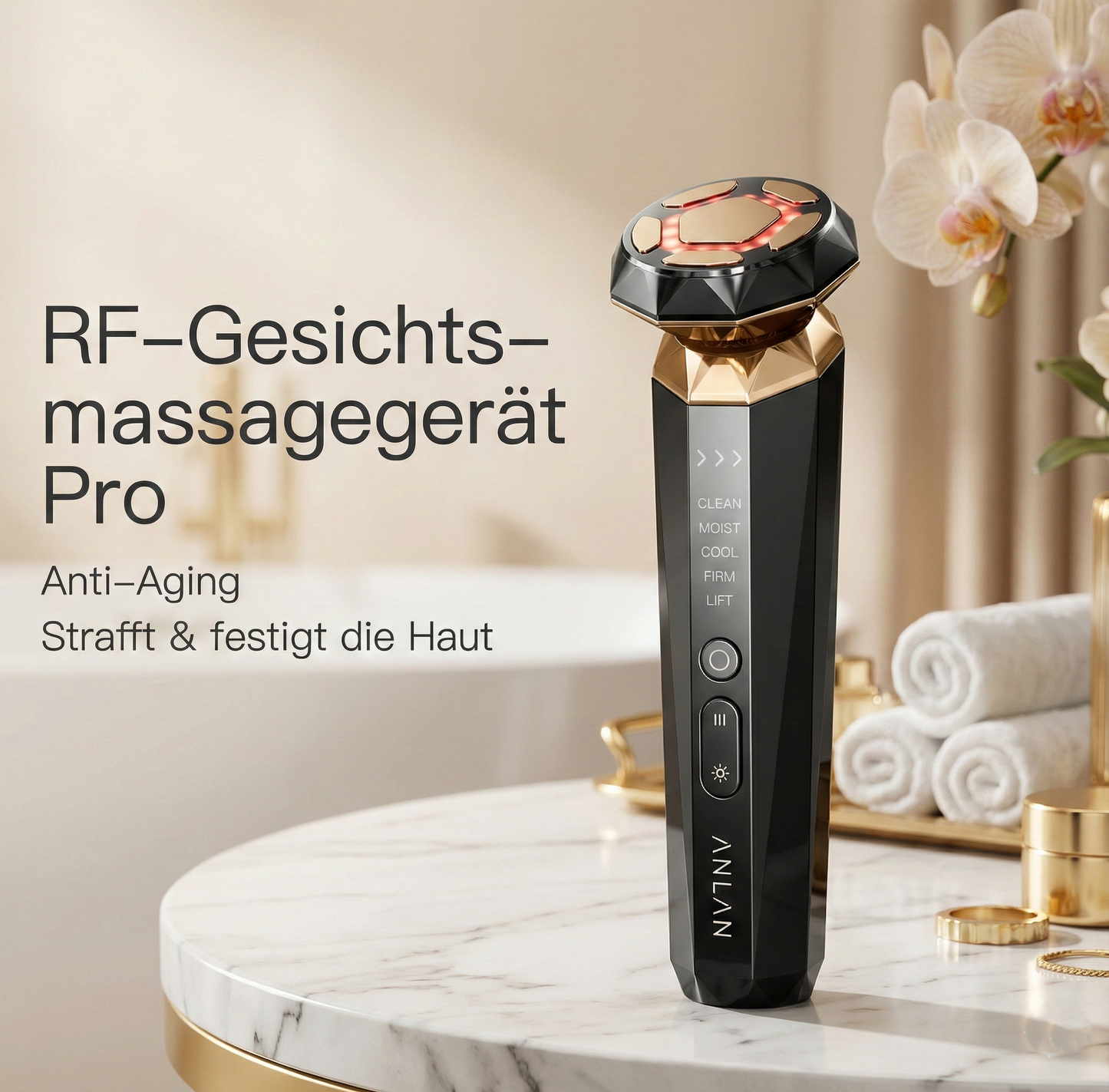 Anlan RF Beauty Device Pro (18K Gold Edition)
